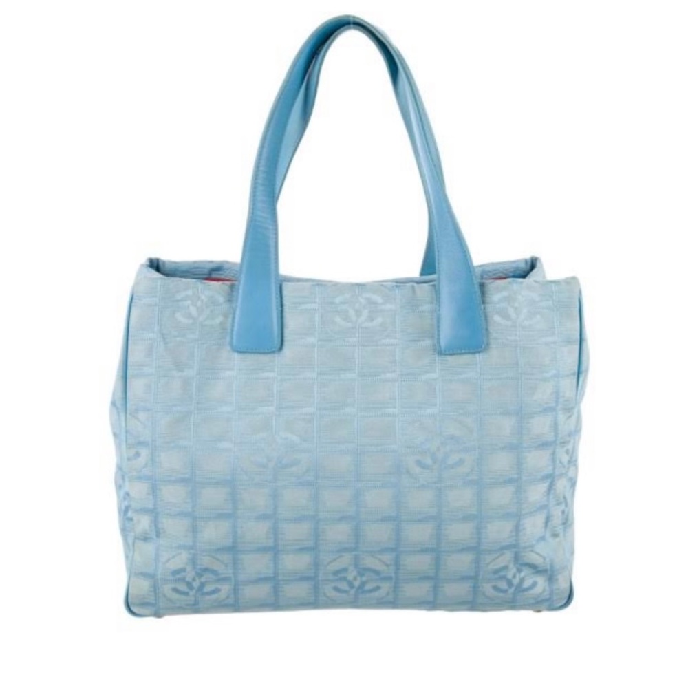Authentic Chanel CHANEL New Travel Line Tote SM Bag Nylon Gently Used